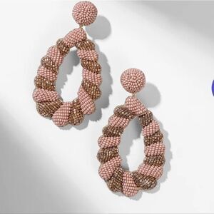 Deepa Gurnani Elenor Earringd - Dusky Pink - NWT